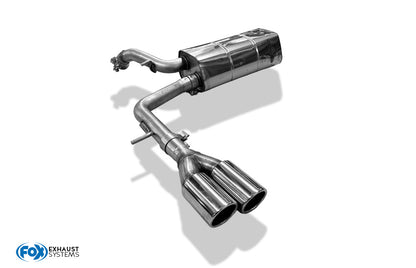 Audi A2 - 1,6l + 1,4l 42l Tank Endschalldämpfer - 2x80 Typ 16