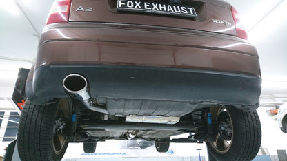 Audi A2 - 1,4l - 34l Tank Halbanlage ab Kat - 115x85 Typ 32 (Bestehend aus End- und Vorschalldämpfer mit Endrohr)