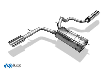 Audi A2 - 1,6l Halbanlage ab Kat - 115x85 Typ 32 (Bestehend aus End- und Vorschalldämpfer mit Endrohr)