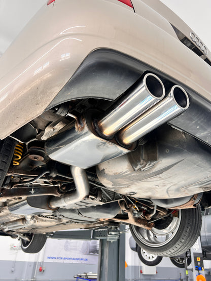 Audi S4 B5 Endschalldämpfer - 2x88x74 Typ 32 seitlich versetzt