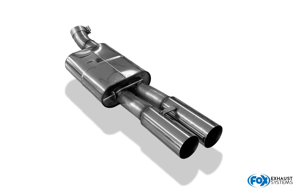 Audi A4 B5 - Frontantrieb Endschalldämpfer 76mm - 2x80 Typ 10
