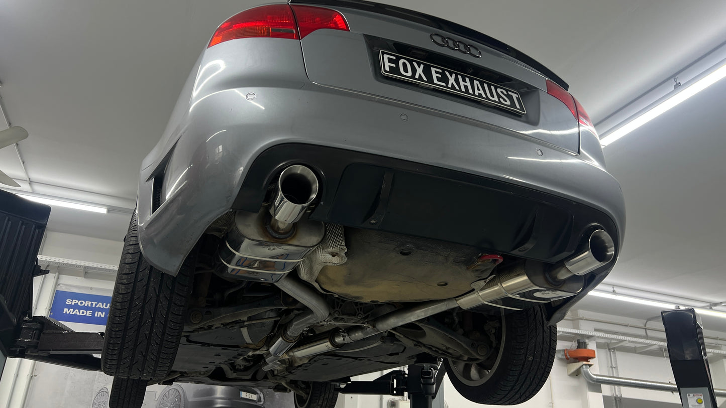 Audi A4 Typ B7 quattro DTM Edition Endschalldämpfer rechts/links Ø63,5mm - 1x100 Typ 25 rechts/links