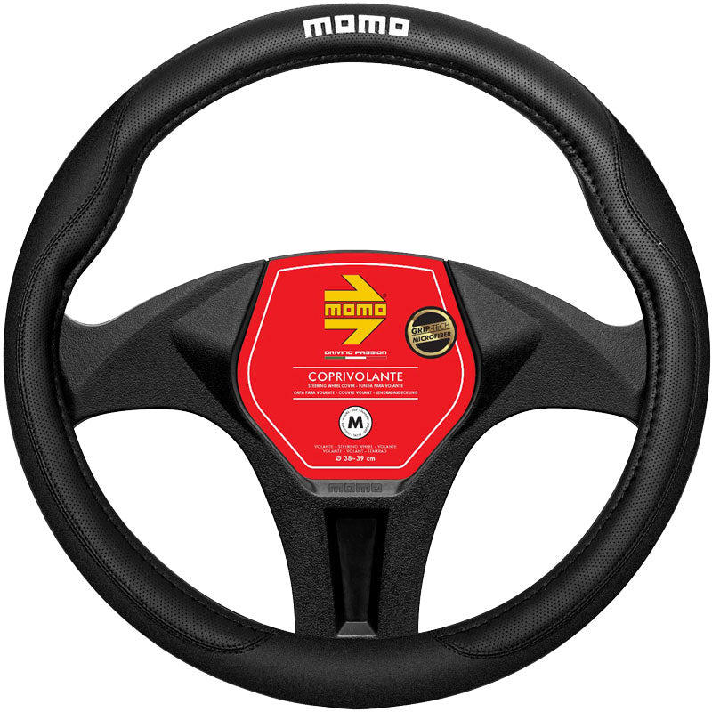 MOMO Lenkradhülle SWC COMFORT MICROF. BLK Größe: M