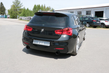 BMW F20/21 - 118i mit OPF Endschalldämpfer quer Ausgang rechts/links - 1x100 Typ 25 rechts/links schwarz emalliert