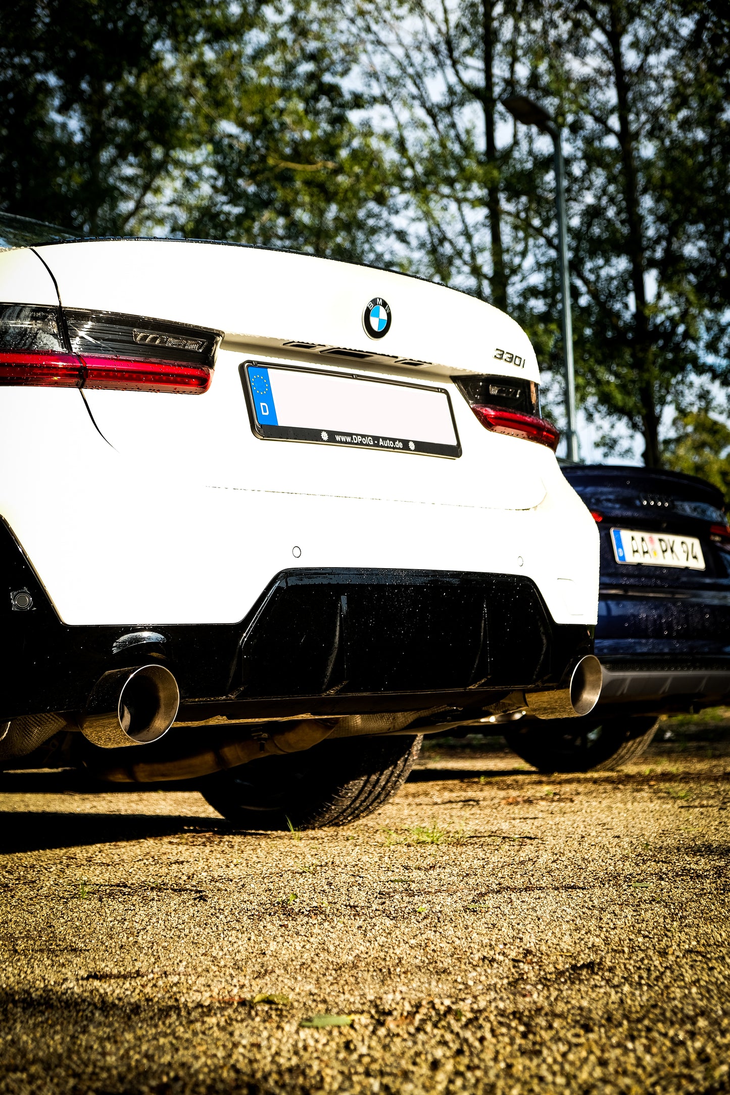 BMW G3 - 330i Endschalldämpfer quer Ausgang rechts/links mit Abgasklappe - 1x114 Typ 25 Typ rechts/links