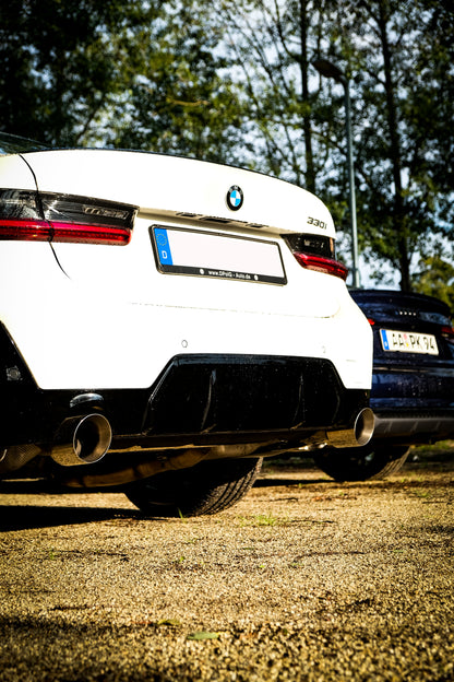 BMW G3 - 330i Endschalldämpfer quer Ausgang rechts/links mit Abgasklappe - 1x114 Typ 25 Typ rechts/links