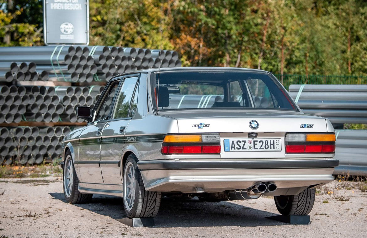 BMW E28 518i ohne Kat Endschalldämpfer - 2x88x74 Typ 32 schwarz emalliert