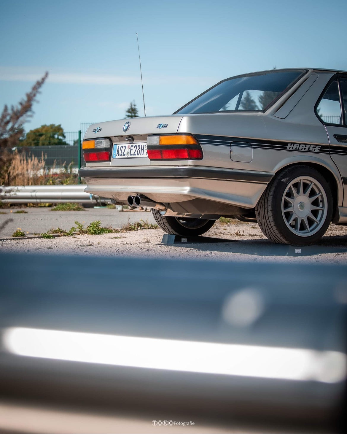 BMW E28 518i ohne Kat Endschalldämpfer - 2x88x74 Typ 32 schwarz emalliert
