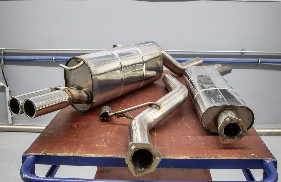 BMW E28 520i ohne Kat End- und Vorschalldämpfer - 2x63 Typ 12