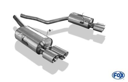 BMW E31 850i Endschalldämpfer rechts/links - 2x90 Typ 25 rechts/links