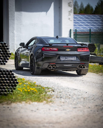 Chevrolet Camaro - A1XC Endschalldämpfer quer Ausgang rechts/links mit 2 Abgasklappen - 2x100 Typ 25 rechts/links