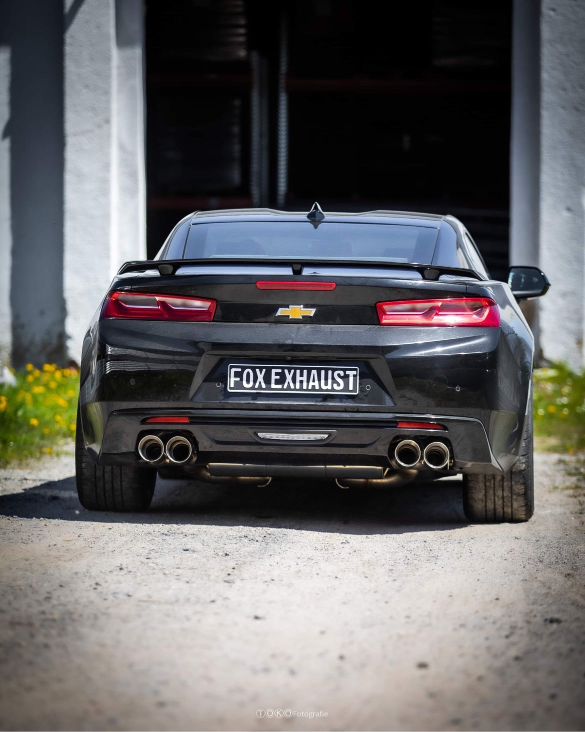 Chevrolet Camaro - A1XC Endschalldämpfer quer Ausgang rechts/links mit 2 Abgasklappen - 2x100 Typ 25 rechts/links
