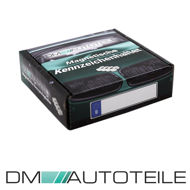 DM Magnet Komplett Set magnetischer Auto unsichtbarer Kennzeichenhalter ohne Rahmen Neodym Magnet - Nummernschild Halterung Nummernschildhalter