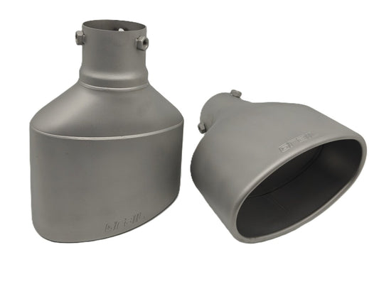 GRAIL Endrohrset | Edelstahl | oval | passend für VW Golf 8 R
