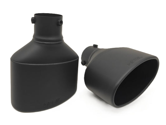 GRAIL Endrohrset | Schwarz | oval | passend für Audi TT RS
