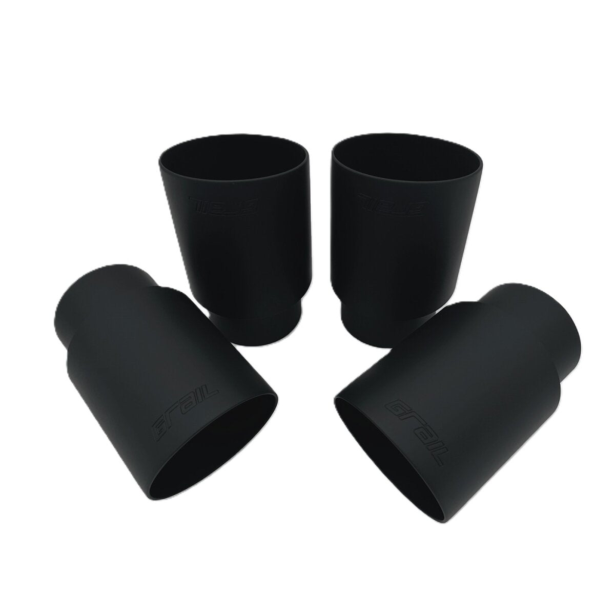 GRAIL Endrohrset | Schwarz | oval | passend für BMW M5 E6x