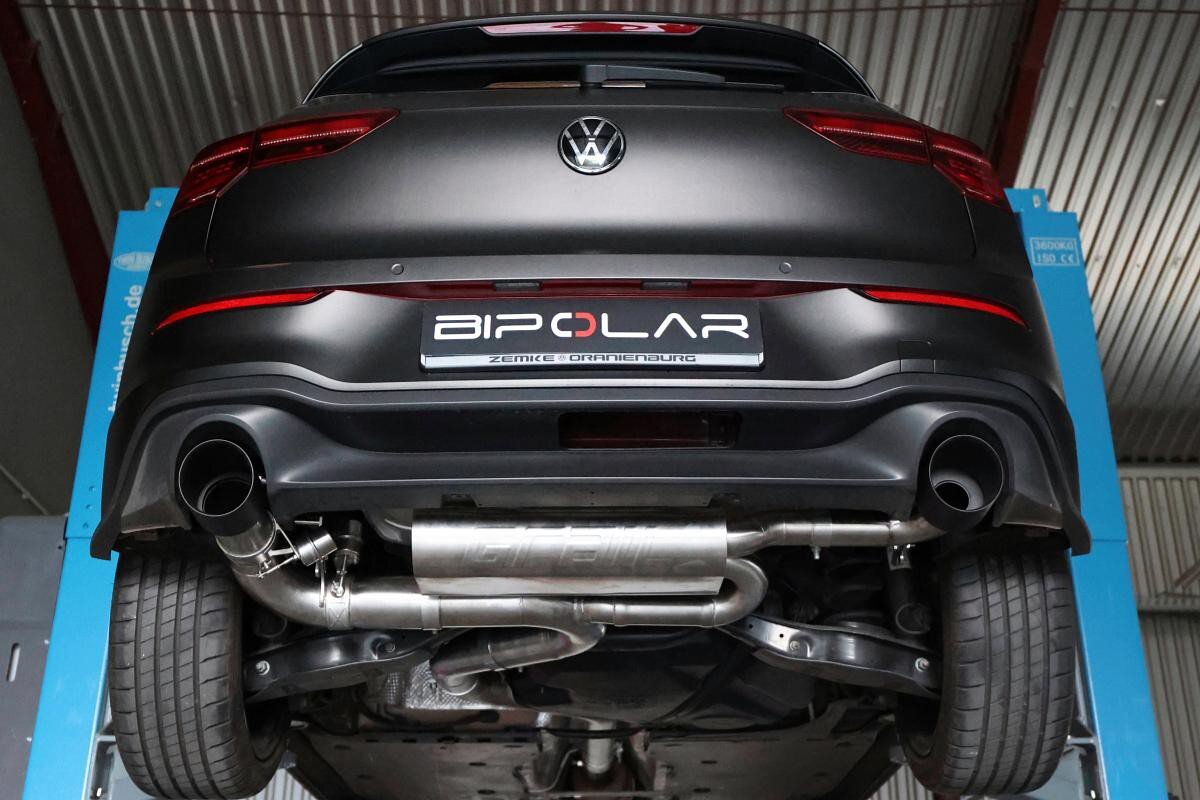 GRAIL Klappenabgasanlage | ECE | 3, 5" | passend für VW Golf 8 GTI Perf. (DNPA)