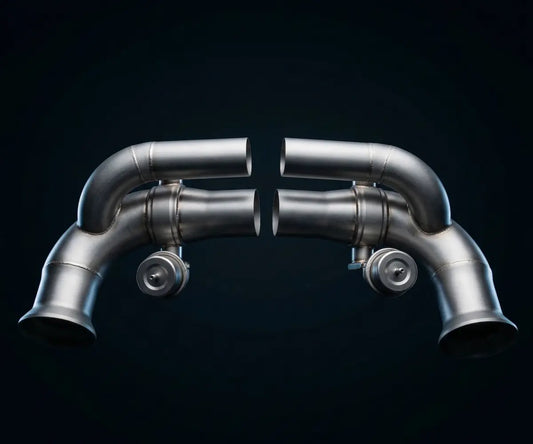 GRAIL Klappenabgasanlage | ECE | ohne OPF | passend für Porsche 911 GT3 (991.2) Link Pipes