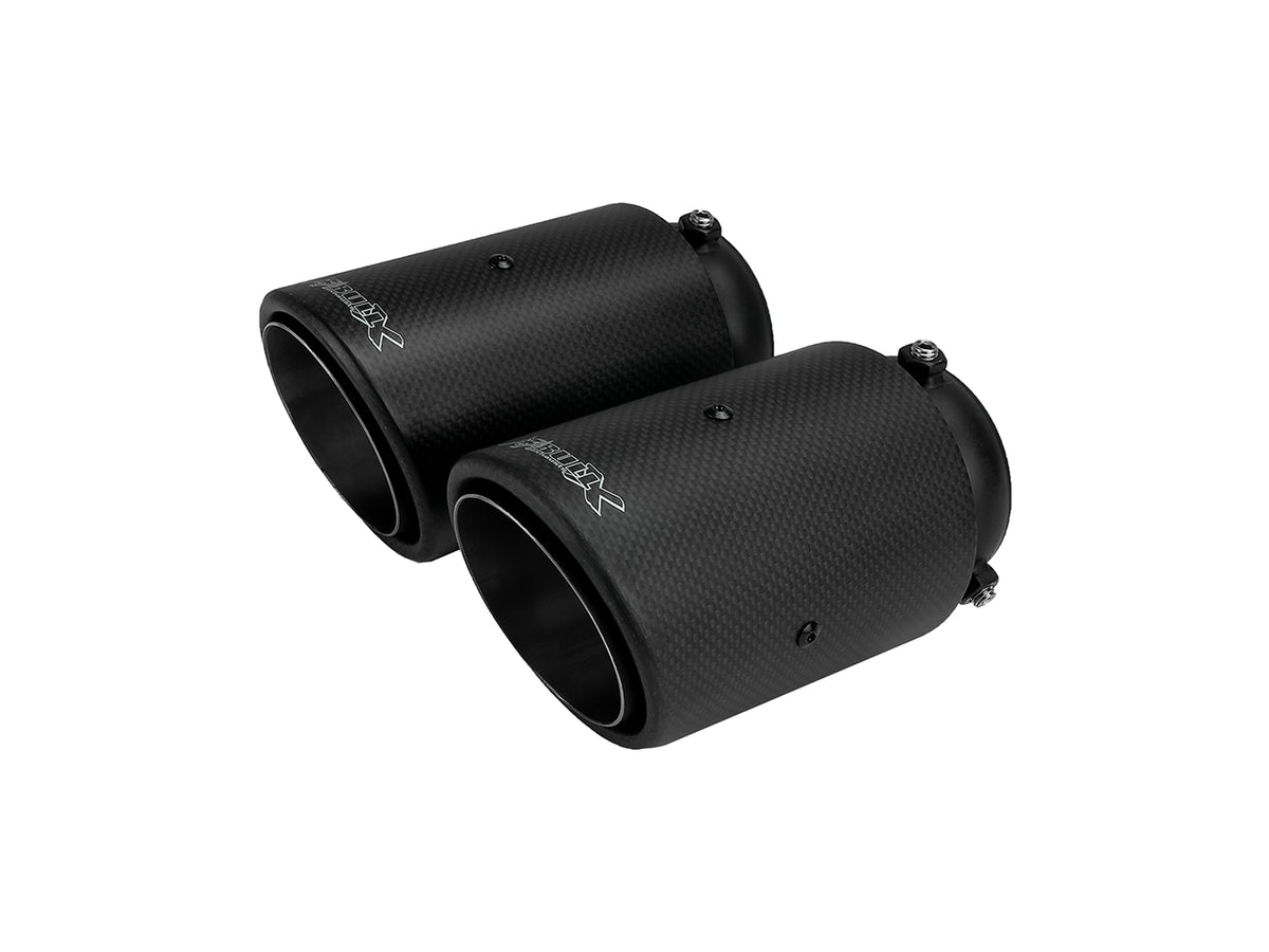 Bull-X Endrohrset: Typ 6 Carbon 2x101mm (A:1x64mm + 1x76mm)