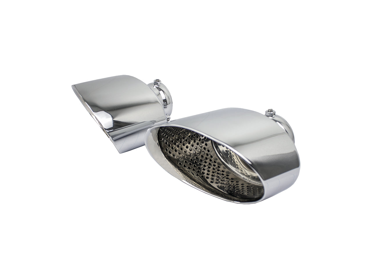 Bull-X Endrohrset: Typ 22 Edelstahl oval 170x110 (A:2x76mm)