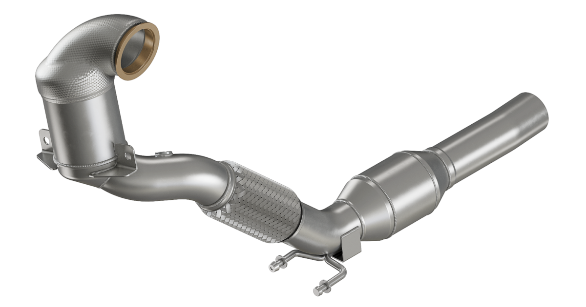 HJS Downpipe | ECE | Ø 76 mm | passend für VW Golf VII GTI / Octavia RS
