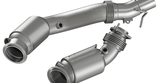 HJS Downpipe | ECE | Ø 80/65 mm | ab OPF | passend für BMW M2 / M4 S55