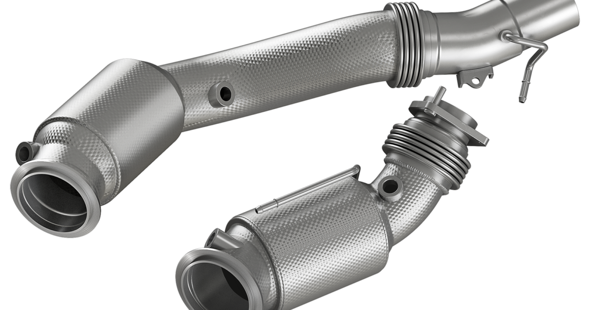 HJS Downpipe | ECE | Ø 80/65 mm | ohne OPF | passend für BMW M3 / M4