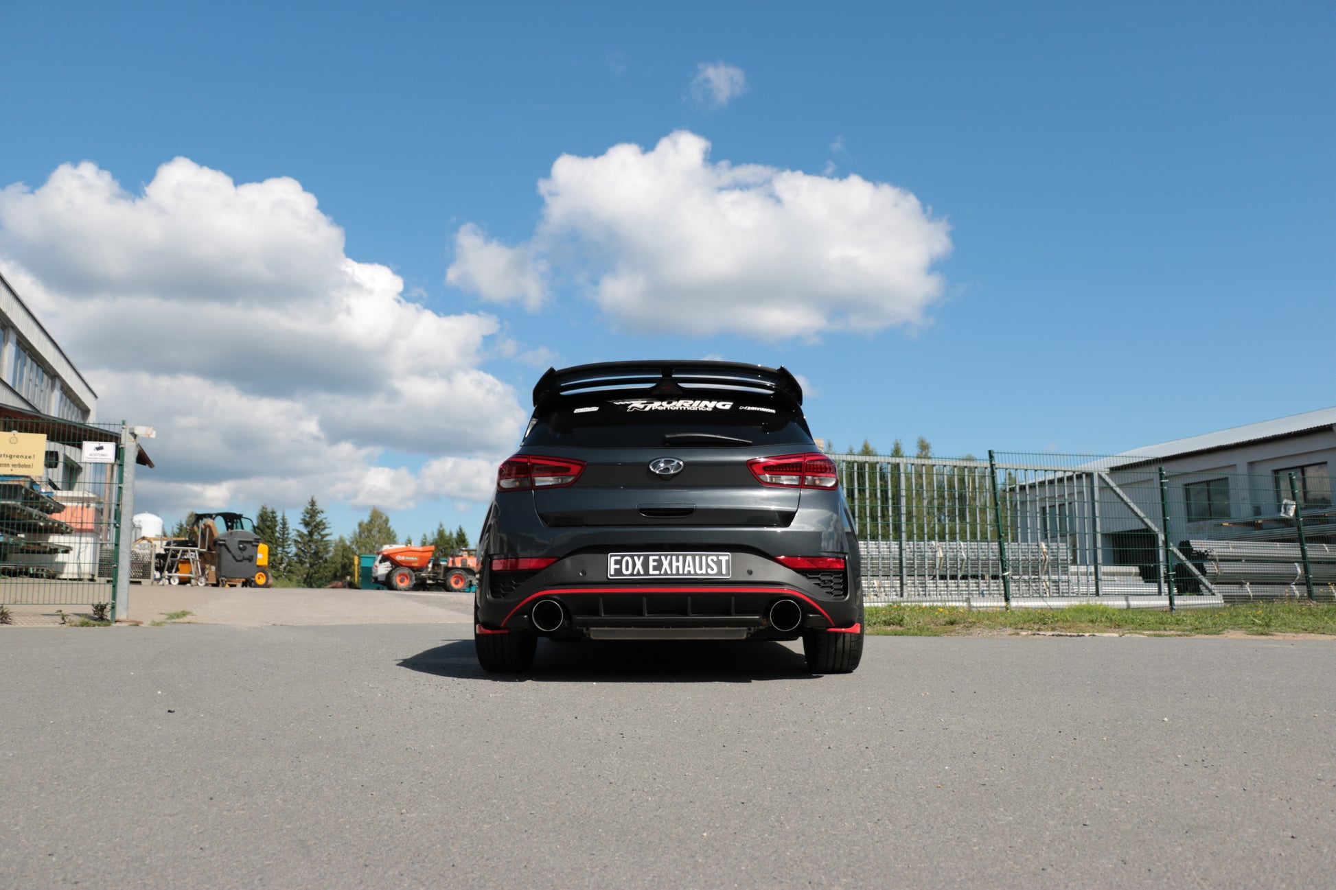 Hyundai i30N Facelift Endrohre passend auf den originalen Endschalldämpfer - 1x130 Typ 14 rechts/links