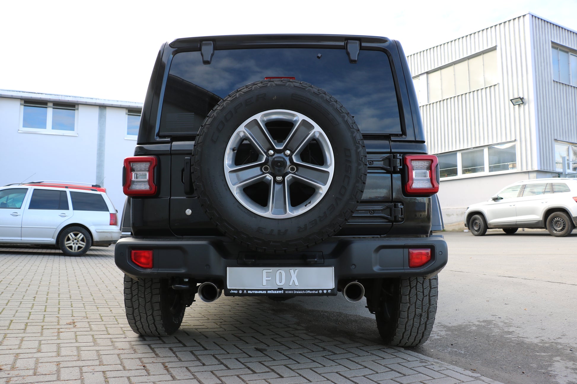 Jeep Wrangler IV - JL Endschalldämpfer quer Ausgang rechts/links - 1x100 Typ 25 rechts/links