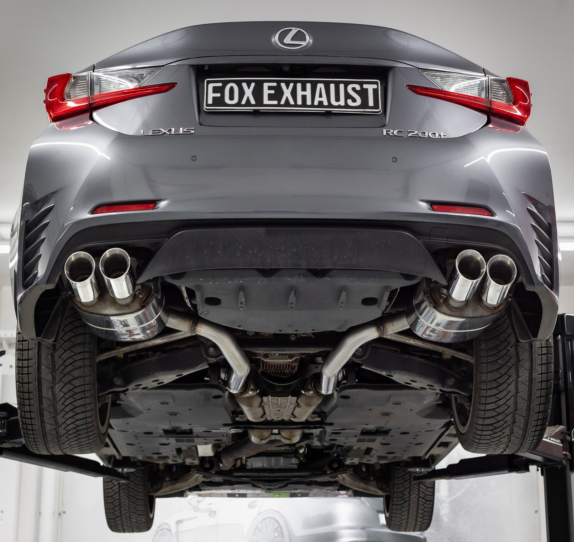 Lexus RC200T Endschalldämpfer rechts/links - 2x90 Typ 25 rechts/links