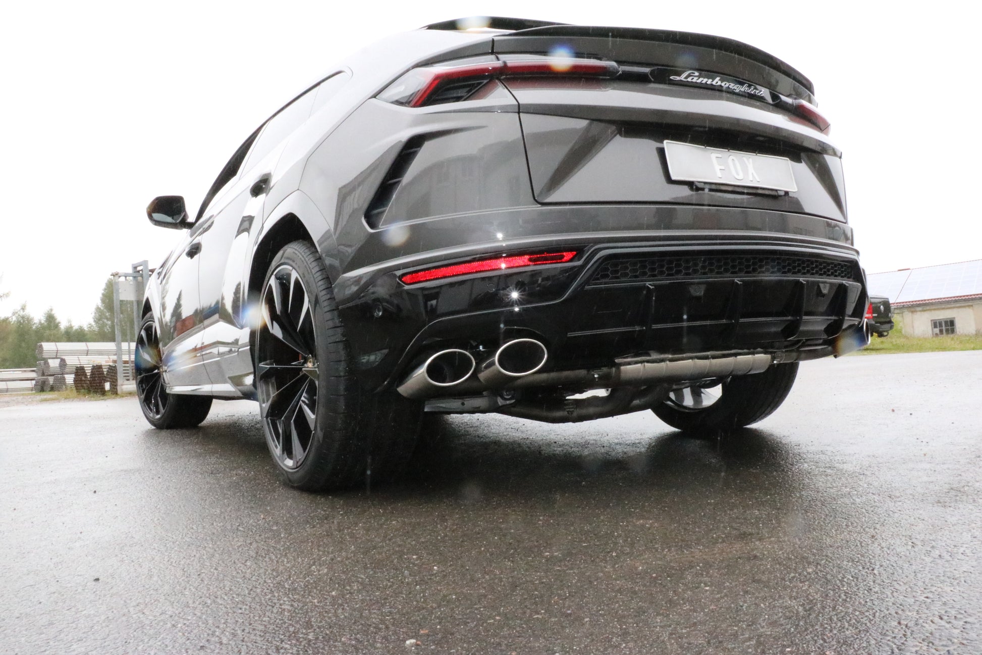 Lamborghini Urus Endschalldämpfer quer Ausgang rechts/links mit 2 Abgasklappen - 2x115x85 Typ 38 rechts/links
