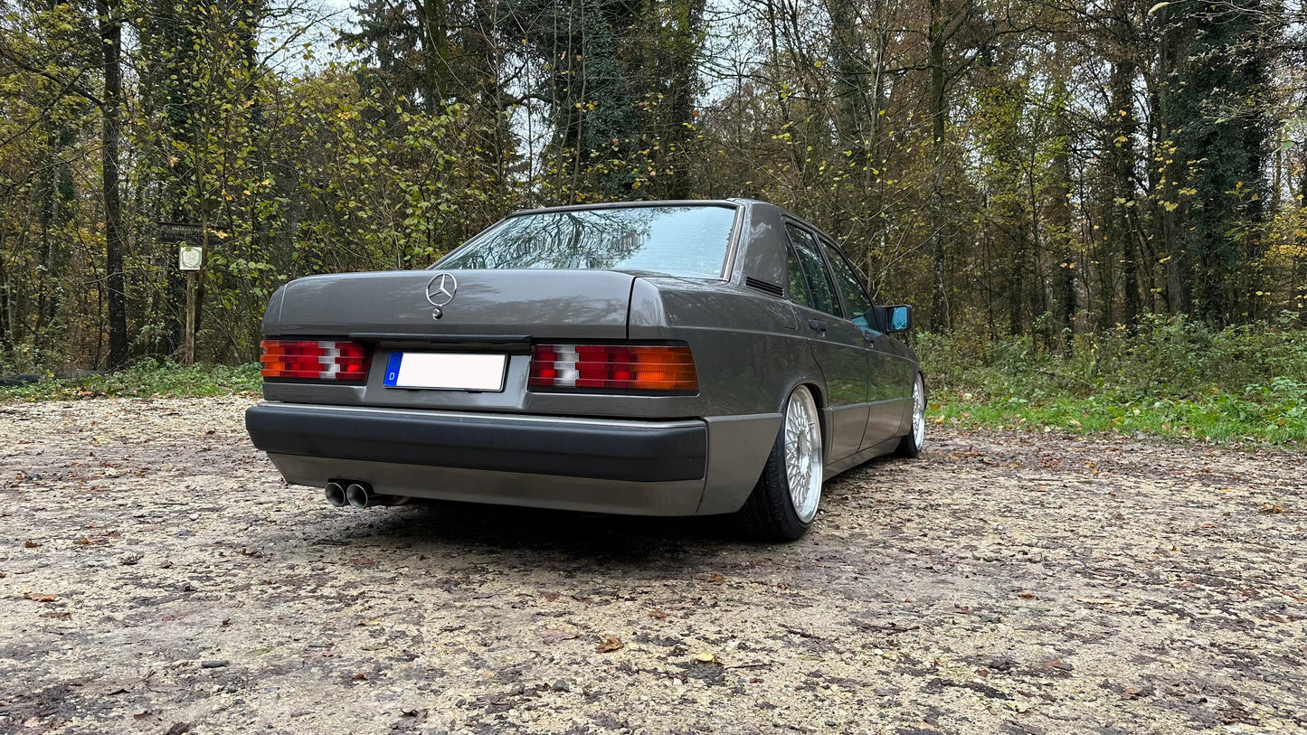 Mercedes 190 W201 Endschalldämpfer - 2x76 Typ 25