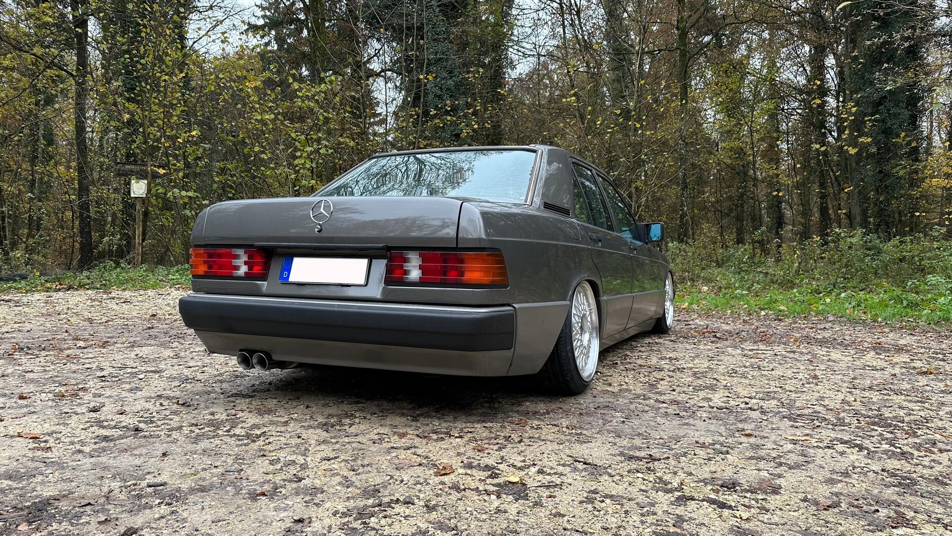 Mercedes 190 W201 Endschalldämpfer - 2x76 Typ 25