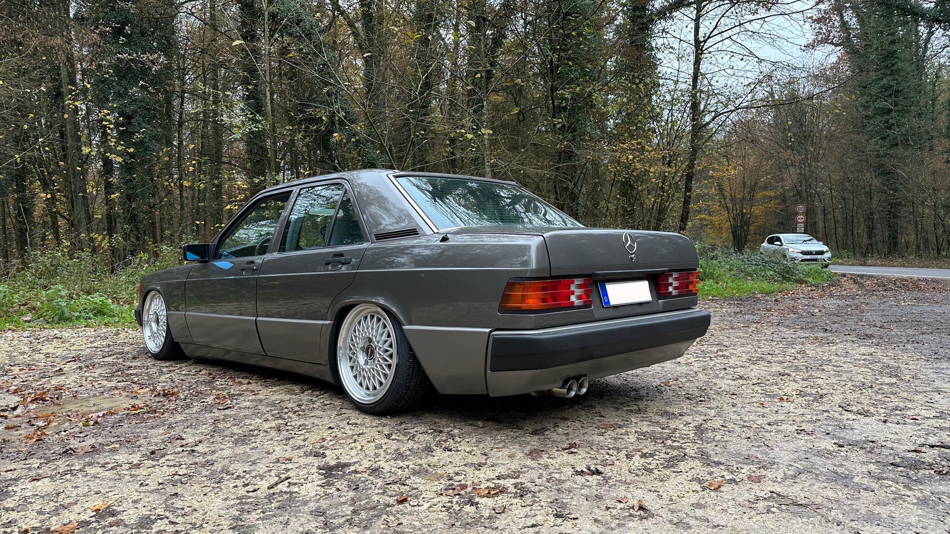 Mercedes 190 W201 Endschalldämpfer - 2x76 Typ 25