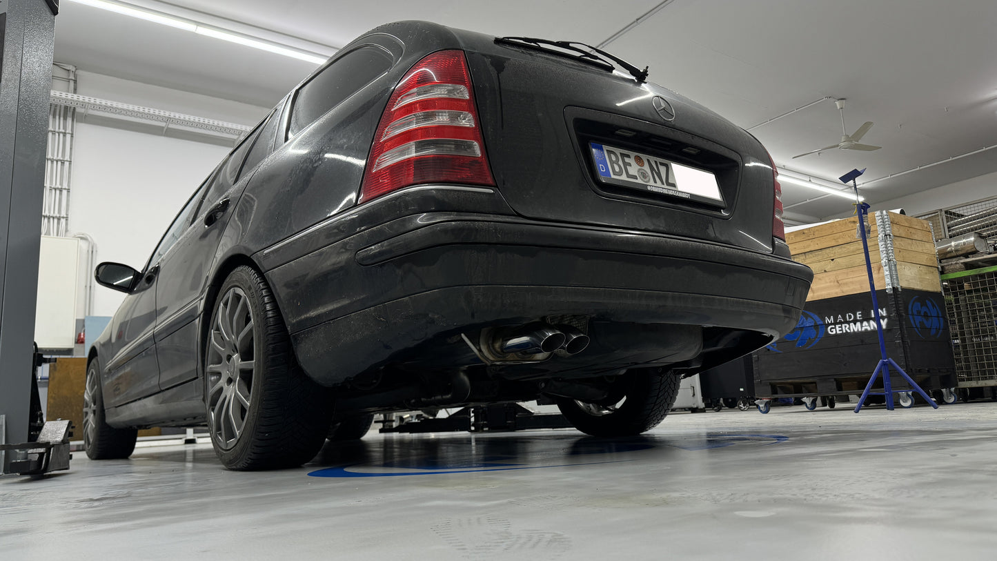 Mercedes C-Klasse W203/ S203 Endschalldämpfer - 2x63 Typ 28