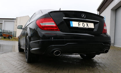 Mercedes C-Klasse 4 Zylinder - W204/S204 Endschalldämpfer rechts/links mit Y-Verbindungsstück - 115x85 Typ 32 rechts/links