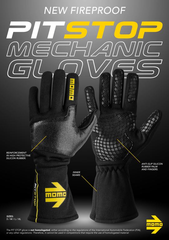 MOMO PIT STOP Mechanic Gloves XL/12