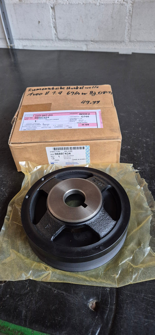 Riemenscheibe Kurbelwelle Aveo Original GM Neu