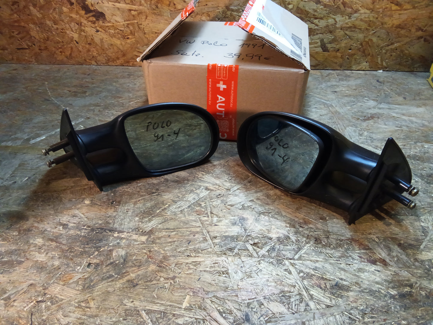 VW Polo 1991 Außenspiegelsatz R+L original VW NEU (original Verpackung nicht mehr vorhanden!)