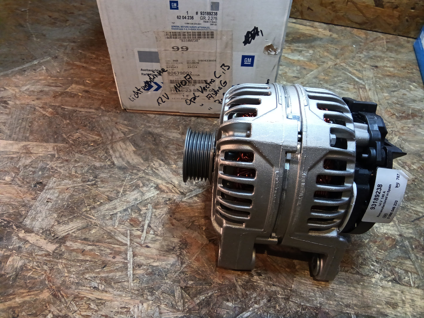 Vectra B/C Astra G Zafira A Lichtmaschine 12V 140A original GM NEU