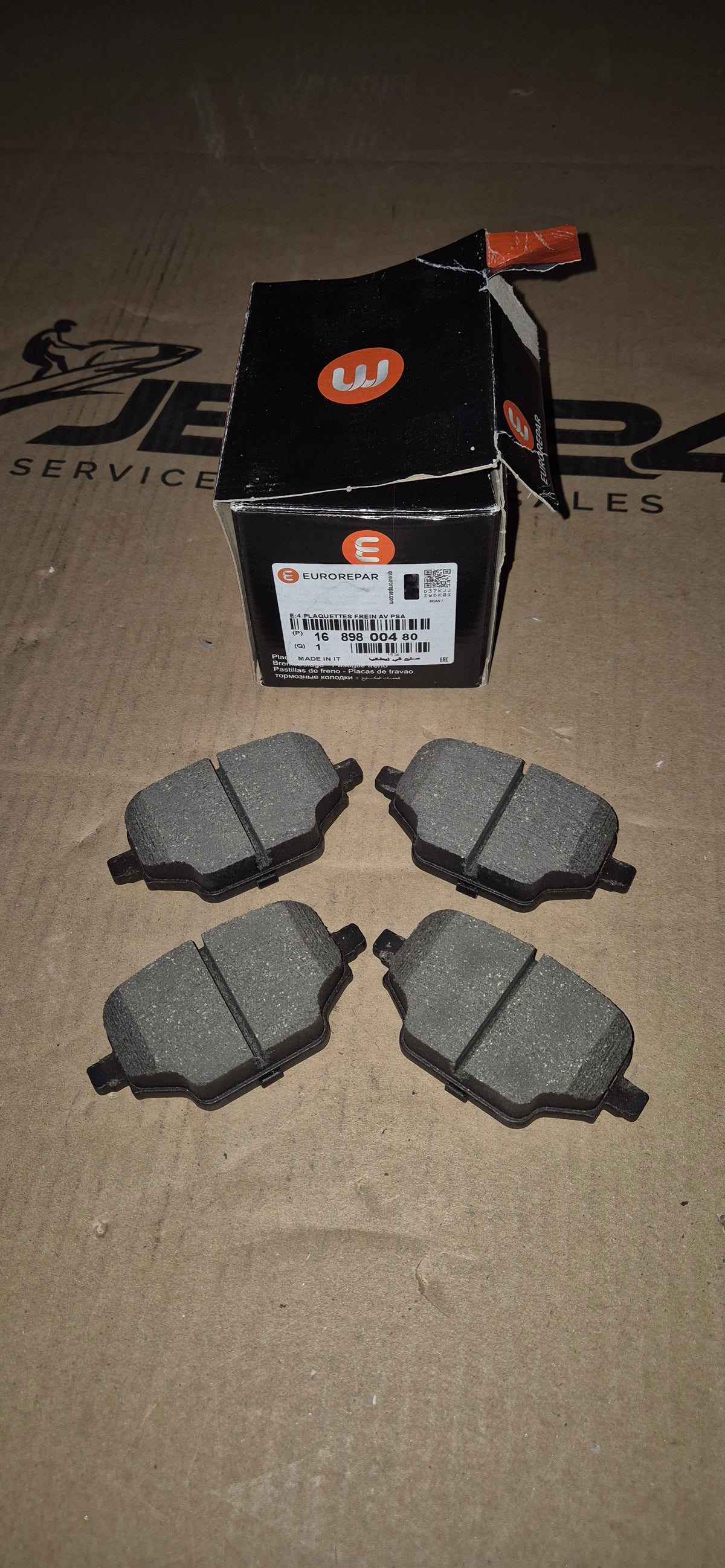 Bremsbelagsatz Combo/Citroen/Peugeot Hinterachse Original Eurorepar Neu
