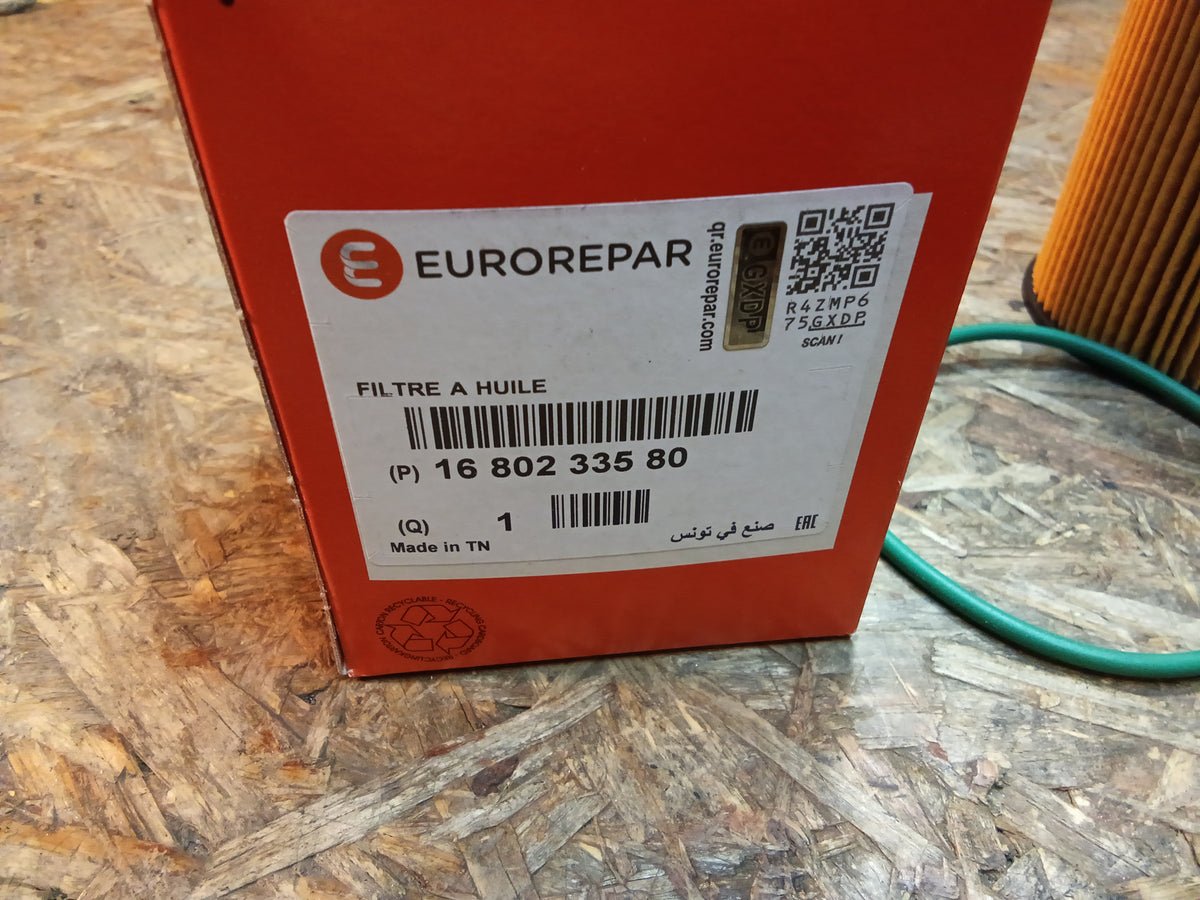 Opel Peugeot Toyota 1.6 Ölfilter original Eurorepar NEU