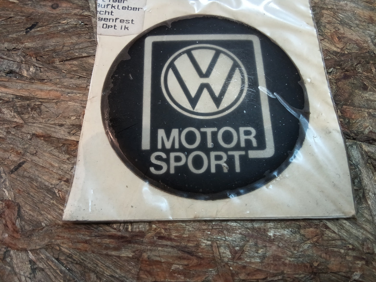 VW motor sport Felgenaufkleber original Schütz NOS