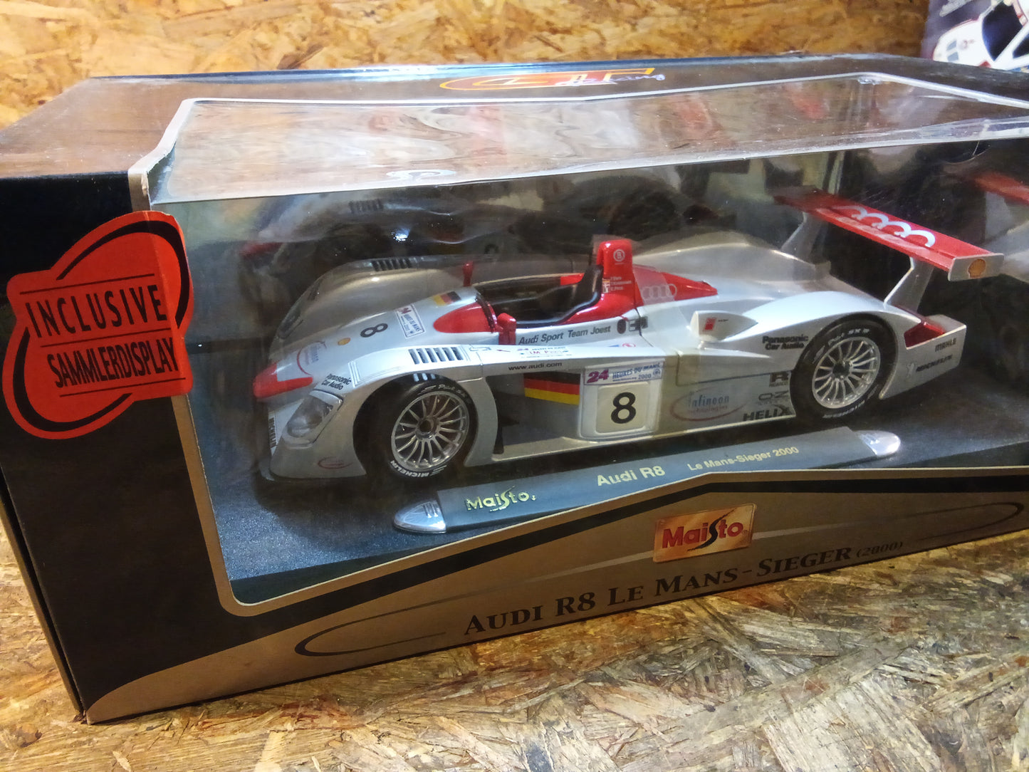 Audi R8 LE MANS-SIEGER (2000) Modellauto original Maisto NEU aus Altbestand