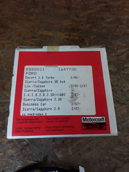 Motocraft Ford Escort/ Sierra Bremsbelagsatz Neu