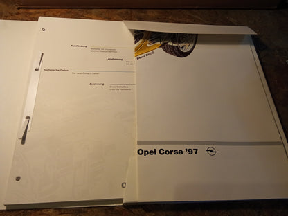 Infoheft Corsa BJ 97 original Opel