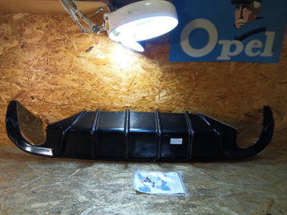 Oneway Heckdiffusor passend für BMW 4er G26 M-Pack/M440i 2021- (mit doppelrund Aussparungen) - Schwarz glänzend