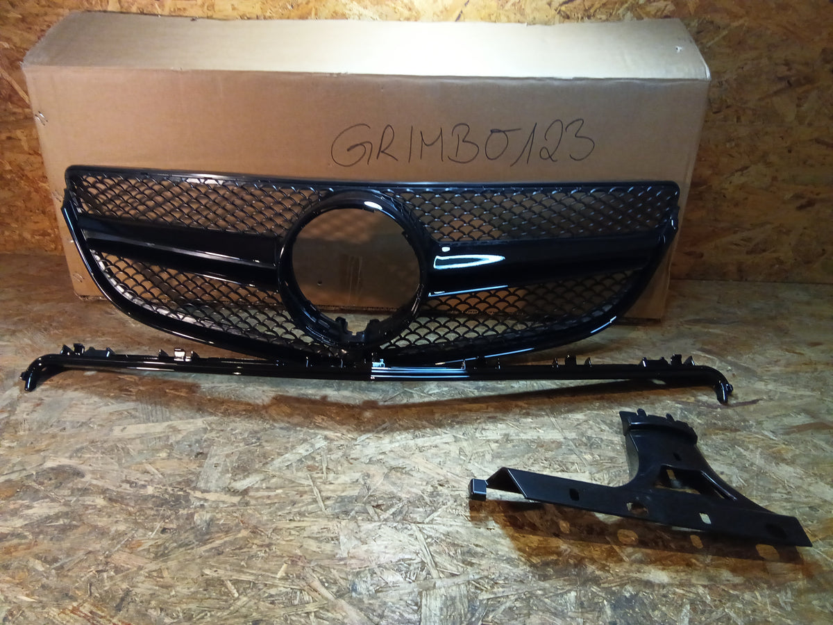 Sportgrill Hochglanz Schwarz passend für Mercedes E-Klasse C207 A207 2013-2017 NEU