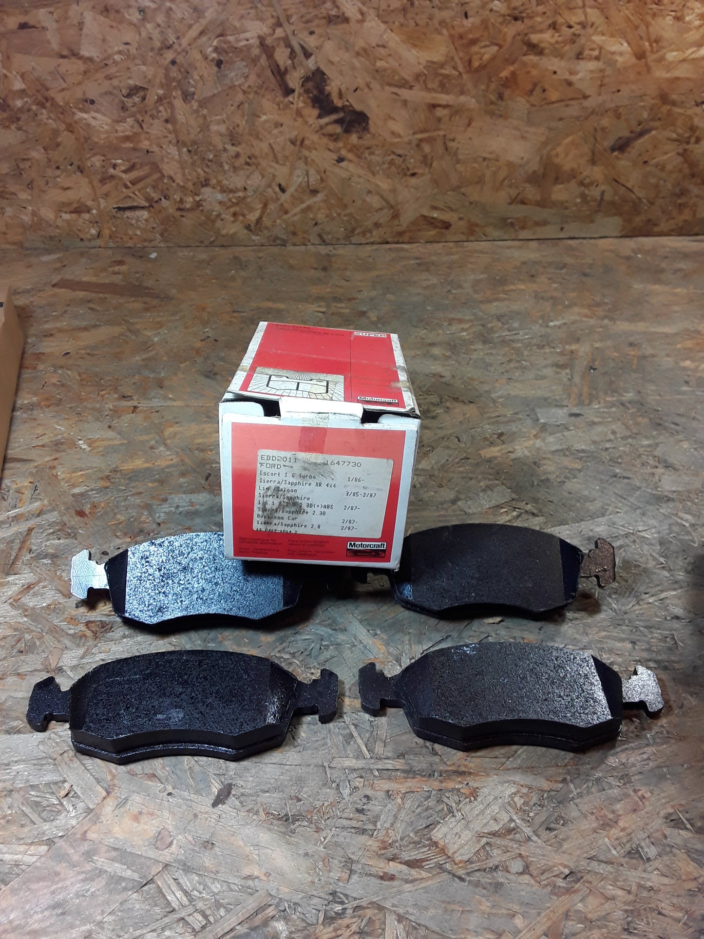 Motocraft Ford Escort/ Sierra Bremsbelagsatz Neu