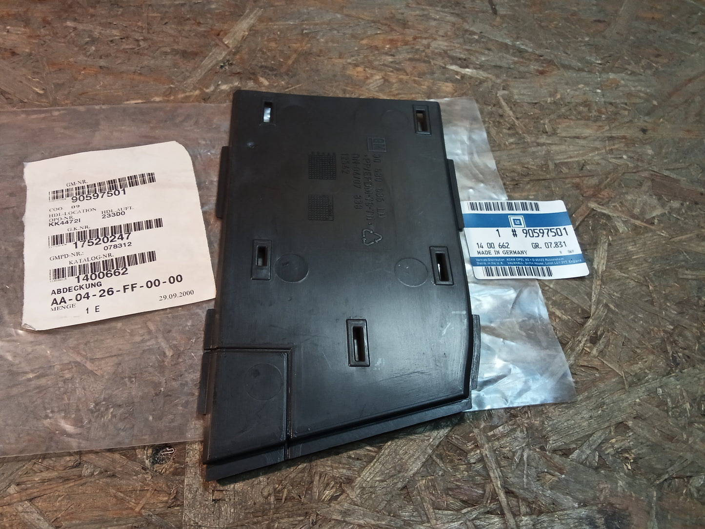 Astra G Zafira A Abdeckung Frontverkleidung links original GM NEU